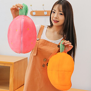 Gấu bông thỏ tai ụp, thỏ biến hình 2 trong 1 độc đáo (20cm--->50cm) siêu dễ thương hot hit, thỏ trái cây biến hình hot trend