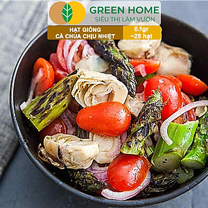 Hạt Giống Cà Chua Greenhome, Gói 0.1gr~25 hạt, Chịu Nhiệt, Trồng Chậu, Ra Nhiều Quả, Cây Sinh Trưởng Nhanh T15