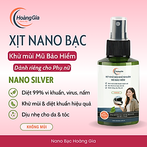 Xịt Khử Mùi Mũ Bảo Hiểm Nano Bạc Hoàng Gia Diệt Khuẩn Khử Mùi, Bảo Vệ Da Đầu & Tóc - 100ml