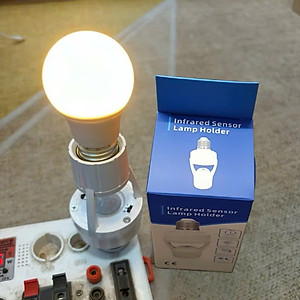 Đui Đèn Cảm Biến Chuyển Động Tự Bật Tắt E27, Đuôi Đèn Xoáy Cảm Ứng Radar Tiết Kiệm Điện - HÀNG CHÍNH HÃNG MINIIN