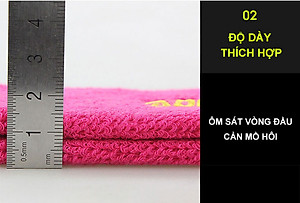 Băng đô băng trán thể thao AOLIKES A-2108 thấm mồ hôi cotton thoáng khí sport sweatband