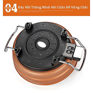 Chảo Nồi Lẩu Điện Chống Dính Đa Năng Công Suất 1360W, Nhiều Chức Năng Như Chiên, Xào, Nấu Ứng Dụng Trong Mọi Gia Đình -Hàng Chính Hãng MINIIN