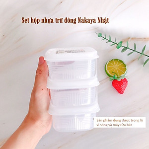 Combo 2 sản phẩm set 03 hộp chia thức ăn 200ml-180ml, thiết kế tinh tế, đẹp mắt, khả năng giữ kín hơi vượt trội - nội địa Nhật Bản 