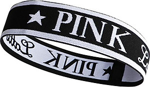 Băng Đô Thể Thao Chữ Pink Latte