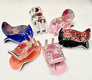 Kẹp tóc càng cua thiết kế mới đầu tròn đơn giản thời trang - Kẹp tóc 2 lớp rất chắc chắn ( nhựa tốt )