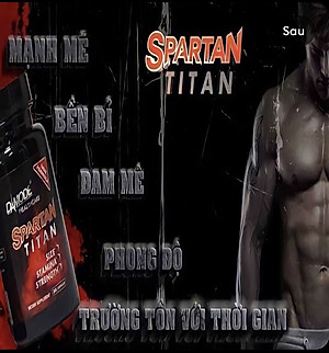 Thực phẩm chức năng hỗ trợ tăng cường sức khỏe nam giới Spartan Titan Damode lọ 30 viên