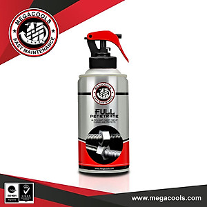 Combo chai bảo dưỡng sên Megacools Chain Lube 300ml và xịt vệ sinh sên Megacools 300ml- chuyên dùng cho xe sên xích trần, sên sích phốt cao su, xe Exciter, Winner, Sirius, mô tô PKL