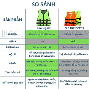 Áo Phao Tập Bơi Cứu Sinh An Toàn Cho Người Lớn Và Trẻ Em Dùng Khi Tắm Biển Hồ Câu Cá Du Thuyền