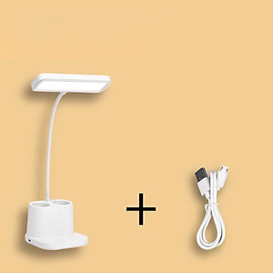 Đèn Học Để Bàn P9 800Lux 3 Chế Độ Ánh Sáng Trắng – Vàng – Trắng Vàng Có Hộc Đựng Bút