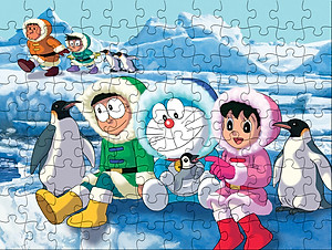 Tranh xếp hình Tia Sáng ĐÔ-RÊ-MON Ở NAM CỰC
 ( 108 mảnh)