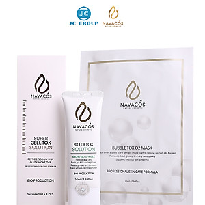 Bộ 3 sản phẩm hỗ trợ làm trắng sáng, giảm nám mụn Derma Crystal Matrix Navacos