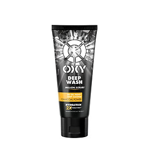 Sữa rửa mặt cho nam Oxy sạch sâu giảm nhờn dạng kem có hạt massage Oxy Deep Wash 100g