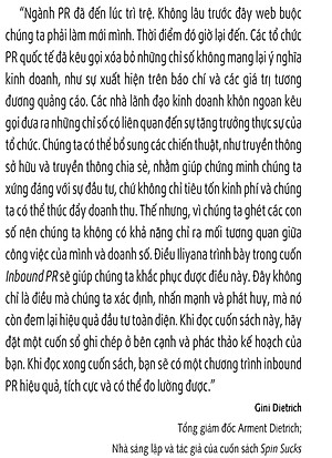 Sách Inbound PR - Dịch Chuyển Hoạt Động Theo Mô Hình Inbound