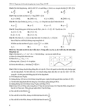 Sách - Tuyển Tập 38 Đề Ôn Thi Tốt Nghiệp Lớp 12 Môn Toán