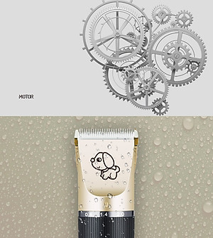 Tông đơ cắt tỉa lông thú cưng Hanpet có cổng sạc USB tiện dụng (màu ngẫu nhiên)