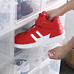 Hộp Đựng Giày Dép Bằng Nhựa Cứng Nắp Trong Suốt - Chịu Lực Tốt - Cửa Nam Châm - Dễ Dàng Tháo Lắp - Hàng Cao Cấp