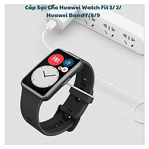 Cáp sạc cho đồng hồ thông minh Huawei Watch Fit 3/ Watch Fit 2/ Huawei Band 7/8/9/ Watch Kids 4 Pro cổng usb C Kai.N_ Hàng chính hãng