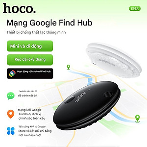 Định vị GPS Hoco E93A cho Android định vị toàn cầu không giới hạn khoảng cách, chống thất lạc đồ vật, sử dụng Google Find My Network - Hàng chính hãng
