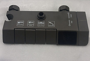 (Tặng ống nối cây sen) Sen cây phím đàn đồng mạ nano xám màn hình hiển thị nhiệt độ tự động kèm xịt vệ sinh