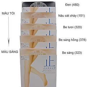 Vớ / Quần tất Nhật Bản Astigu chống trượt bàn chân sợi dai form đẹp chống nắng của ATSUGI nhãn xanh dương