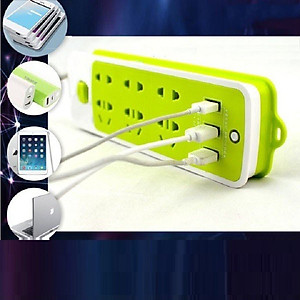Ổ Điện Đa Năng Chống Giật 3 Cổng USB và 6 Ổ Cắm Thông Minh- Tiện Lợi-An Toàn- Hàng Loại 1-Chính Hãng MINIINN