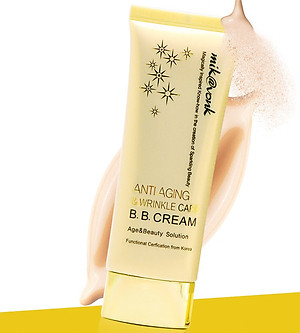  Kem BB xoá nhăn Cream Anti Aging & Wrinle Care Mik@vonk Hàn Quốc 60ml No.2 Gold Beige tặng kèm móc khoá