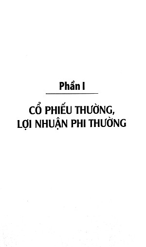 Sách Cổ Phiếu Thường, Lợi Nhuận Phi Thường (Tái Bản)