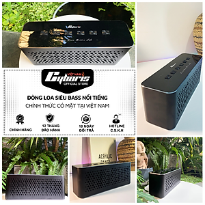 Loa Nghe Nhạc Bluetooth Cyboris T3, Loa siêu Bass Công suất 65W, Chống nước IPX5, Pin 6600mAh. Hàng Chính Hãng
