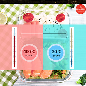 Bộ 6 hộp thủy tinh hình tròn và chữ nhật 370 ml+ 400 ml-CCR4L36