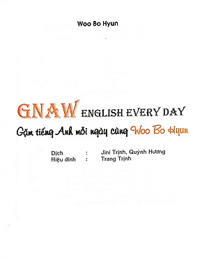 Gặm tiếng anh mỗi ngày cùng Woo Bo Hyun 
