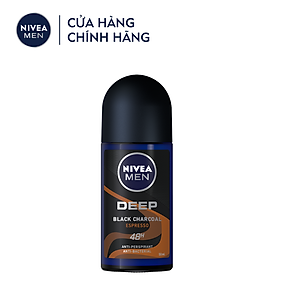 Lăn Ngăn Mùi NIVEA MEN Deep Than Đen Hương Espresso (50 ml) - 85366