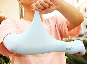 Găng tay chống nắng xỏ ngón cho nam nữ Let's Slim chất thun lạnh thoáng mát, chống nắng nóng tốt