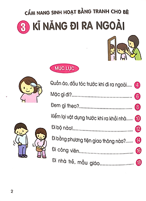 Sách Cẩm Nang Sinh Hoạt Bằng Tranh Cho Bé Tập 3: Kĩ Năng Đi Ra Ngoài