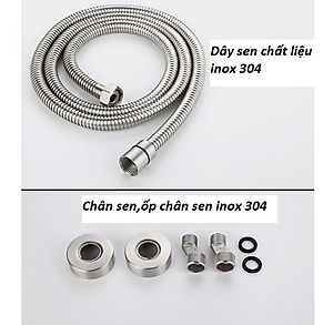 Bộ sen cây tắm KG38 dùng cho nóng lạnh nước mạnh êm, cao cấp dễ sử dụng chất liệu inox304 - Hàng chính hãng