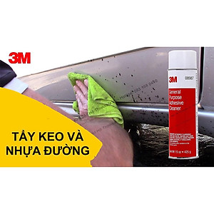 Dung Dịch Tẩy Keo Nhựa Đường 3M 08987 Chất Tẩy Rửa Đa Năng Vết Keo Nhựa Dầu Mỡ Vết Bẩn Vệ Snh Xe - 3M Long Vu
