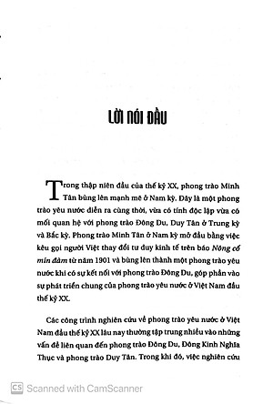Sách Phong Trào Minh Tân - Ở Nam Kỳ Đầu Thế Kỷ XX