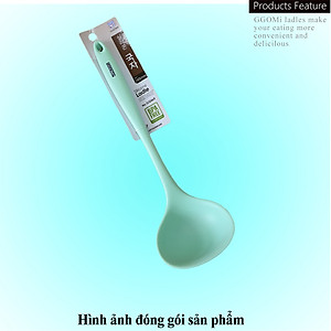[GGOMI Chính hãng] Muôi/Muỗng/vá múc canh silicone GGOMi GG469 Hàn Quốc chịu nhiệt an toàn 4 màu lựa chọn