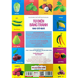 Sách Từ Điển Bằng Tranh - Rau Củ Quả