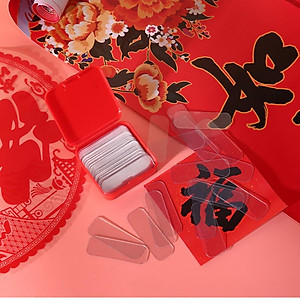 Băng keo dán 2 mặt trong suốt siêu dính treo đồ (Hộp 60 miếng)