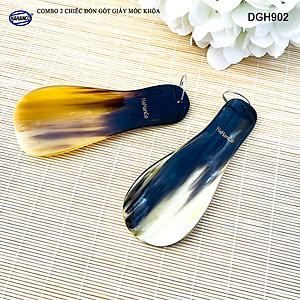 COMBO 2 chiếc Đón gót giày bằng sừng nhỏ gọn, làm móc khóa hoặc để túi (DGH902) Cho giày Nam & Nữ