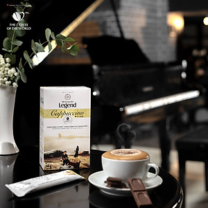 Trung Nguyên Legend - Cà phê hoà tan rang xay Cappuccino Mocha - Hộp 12 gói x 18gr ( có sữa)