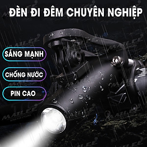 Đèn Xe đạp TX300 300 lumens chiếu sáng mạnh chất liệu Nhôm, sạc USB 2200mAh đi đêm chiếu sáng TW (không kèm pát treo ngược) - Mai Lee
