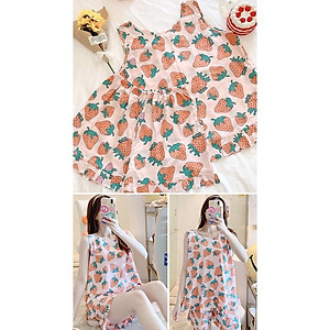 Bộ đồ mặc ở nhà dành cho nữ, bộ áo ba lỗ và quần đùi nhún bèo vải lanh mặc nhà mềm mát, trẻ trung size 35 - 75 kg