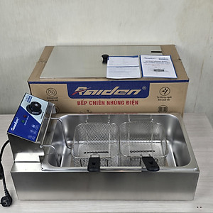 Bếp chiên nhúng ngập dầu 12L đơn Raiden RD-1112, công suất 3000W, 2 rổ chiên-Hàng chính hãng