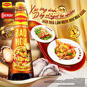 Dầu Hào Cao Cấp Nestlé MAGGI Bào Ngư chai 820g - 1 bước xào, óng ánh chuẩn nhà hàng. Chai lớn, giá tiết kiệm 10%