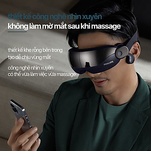 Máy Massage Mắt PHILIPS PPM2702 - Kết Nối Thông Minh Bluetooth Phát Âm Nhạc - Hàng chính hãng