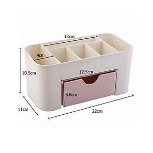 Kệ đựng mỹ phẩm mini đẻ bàn bằng nhựa – Giao màu ngẫu nhiên