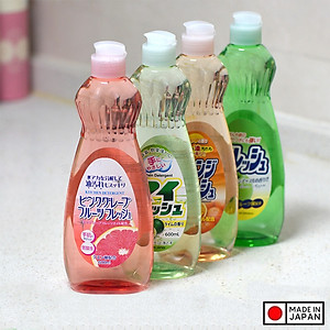 Chai nước rửa bát chén hương táo 600ml Rocket nội địa Nhật Bản