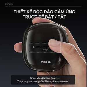 Máy cạo râu Enchen Mini 6s, Cạo râu khô & ướt nút cảm ứng, Đầu cạo nổi 28 lưỡi dao kép tự mài - Hàng chính hãng