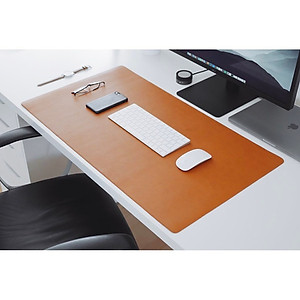 Thảm Lót Chuột Cỡ Lớn, Dùng Được Hai Mặt - Da PU Chống Nước - Doron HD01 - Kiêm Deskpad Thảm Da, Trải Bàn Làm Việc - Hàng Nhập Khẩu